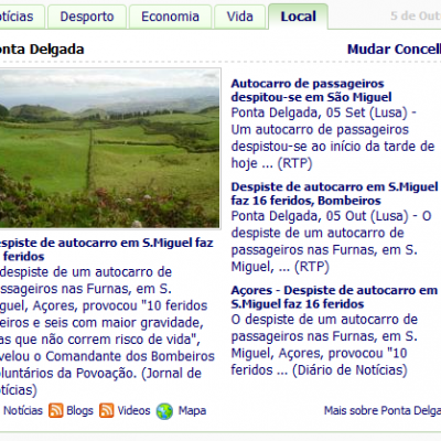 Notícias dos Açores resumem-se a?