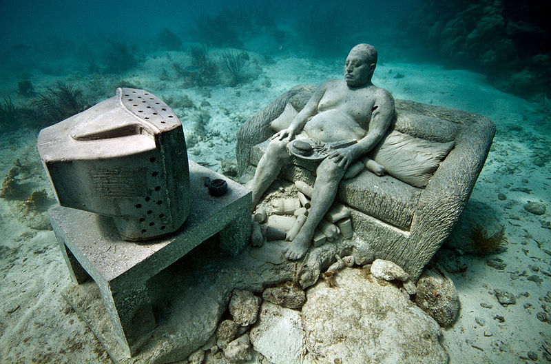 http://en.wikipedia.org/wiki/File:Inertia-underwater-sculpture-jason-decaires-taylor.jpg