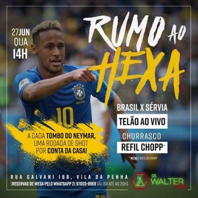 Bar no Rio de Janeiro vai oferecer bebida por cada queda de Neymar