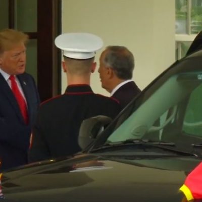 Marcelo vs. Trump (handshake)